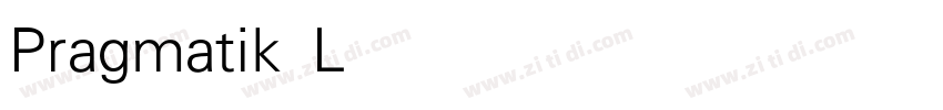 Pragmatik Light字体转换